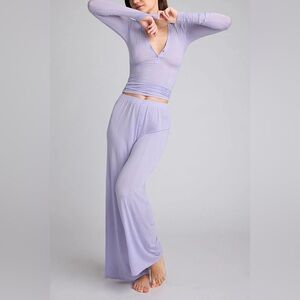 Negative Underwear Whipped Track Pant in Violet, Size Small